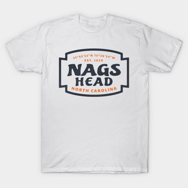 Nags Head, NC Summer Vacation Beach Trip T-Shirt by Contentarama